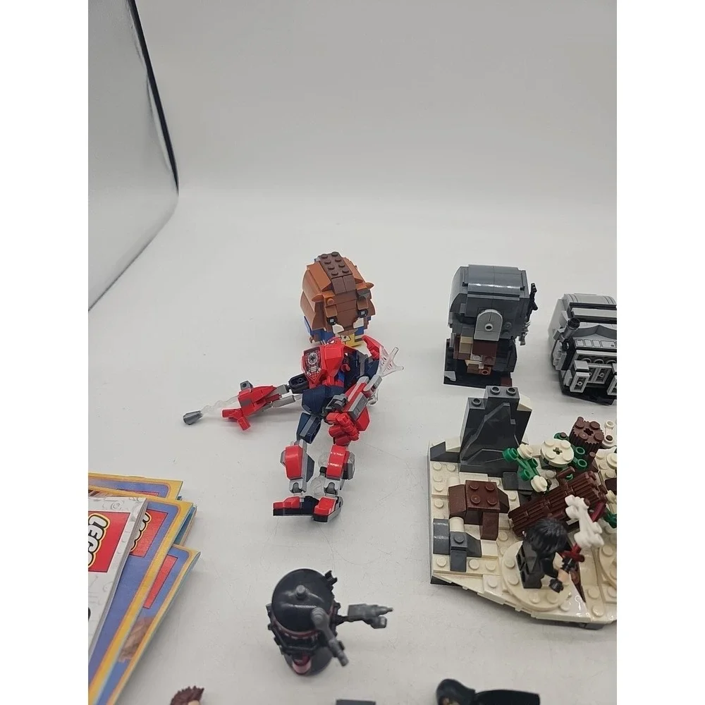 Huge Lego Lot Partial Sets Full Sets‎ Mini Figs Dinosaur Jeep Pizza Booklets